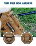 Tactical Dog Harness for Large Breeds - Khaki