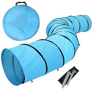 Oshoom 18ft Dog Agility Training Tunnel - Blue