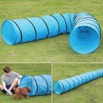 Oshoom 18ft Dog Agility Training Tunnel - Blue