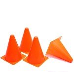 Bright Orange Traffic Cones - Set of 12