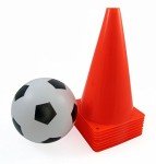Bright Orange Traffic Cones - Set of 12
