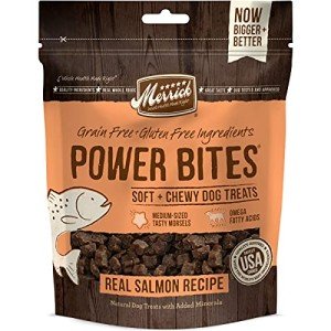 Merrick Power Bites Salmon Treats for Dogs 6 oz