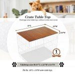HiCaptain Foldable Dog Crate Table Topper