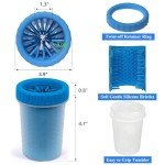 2 Pack Portable Dog Paw Cleaner – Blue