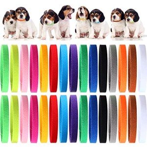 Colorful Adjustable Puppy Whelping Identification Collars