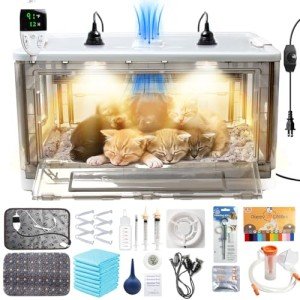 Puppy Incubator with Heating and Fan Features