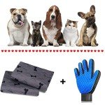 Washable Dog Pee Pads with Grooming Gloves