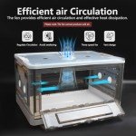 Puppy Incubator with Heating and Fan Features