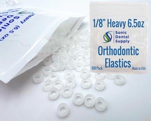 Clear Orthodontic Elastic Rubber Bands - 100 Pack
