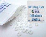 Clear Orthodontic Elastic Rubber Bands - 100 Pack