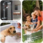 Dog Shower Attachment with Soap Dispenser Nozzle