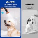 Dog Shower Attachment with Soap Dispenser Nozzle