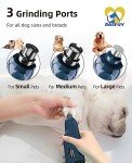 Quiet 6-Speed Dog Nail Grinder with LED Lights