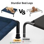 Cozy Elevated Dog Bed with Heavy Duty Frame