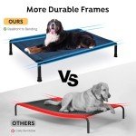 Cozy Elevated Dog Bed with Heavy Duty Frame