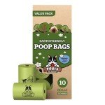 Pogi’s Dog Poop Bags - 10 Rolls (150 Doggie Poop Bags) - Leak-Proof Dog Waste Bags - Scented, Ultra Thick, Extra Large Poop Bags for Dogs