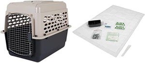Petmate Vari Kennel (32") and Kennel Travel Kit for Pets