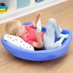 Simplay3 Two Sided Rock Around Wobble Disk and Climbing Dome for Toddlers and Kids - Rocking and Climbing - Indoor/Outdoor, Made in USA