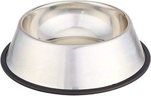 Amazon Basics Stainless Steel Dog Bowl, Single