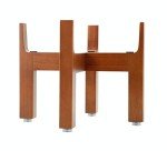 Slopper Stopper Elevated Dog Bowl Stand, Wooden Stand Only, 8 Inch, Bowl Edge Height 10", for 9.84" Dia Bowls Only