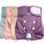 Susunyloviy Washable Female Dog Diapers for Medium Dogs,4 Pack Reusable Doggie Diapers Super Absorbent Dogs Pants in Period,Heat Cycle,Incontinence,Excitable Urination,Large