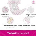 American Kennel Club Female Dog Wrap, Disposable Diapers with Wetness Indicator, Medium, 50 Count