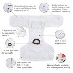 CuteBone Dog Diapers Female Washable Small Medium Large 3 Pack Reusable Doggie Diapers Puppy Period Pants for Doggy Heat Cycle Peeing D14L