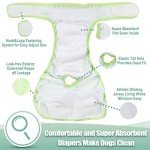 wegreeco Luxury Washable Reusable Dog Diapers (Stylish Pattern) - Female Dog Diapers, Doggie Diapers, 3 Pack (Vigorous, Extra Large)