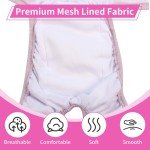 Susunyloviy Washable Female Dog Diapers for Medium Dogs,4 Pack Reusable Doggie Diapers Super Absorbent Dogs Pants in Period,Heat Cycle,Incontinence,Excitable Urination,Large