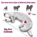 Moropaky Hearbeat Toy for Dog Anxiety Relief Behavioral Training Aid Toy, Grey