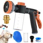 Dog Shower Attachment with Soap Dispenser Nozzle