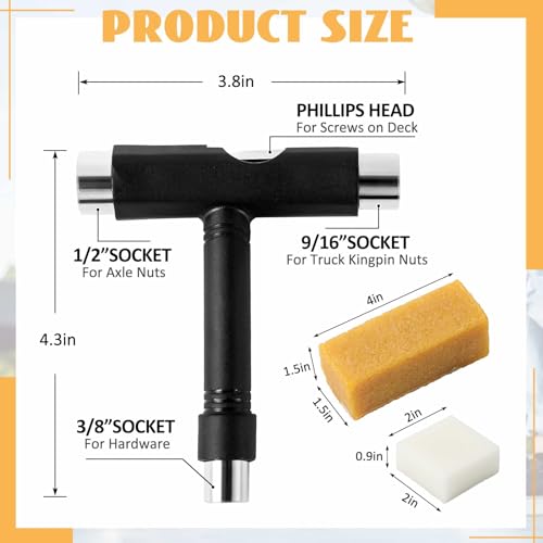 Skate Tool Set with Curb Wax and Cleaners