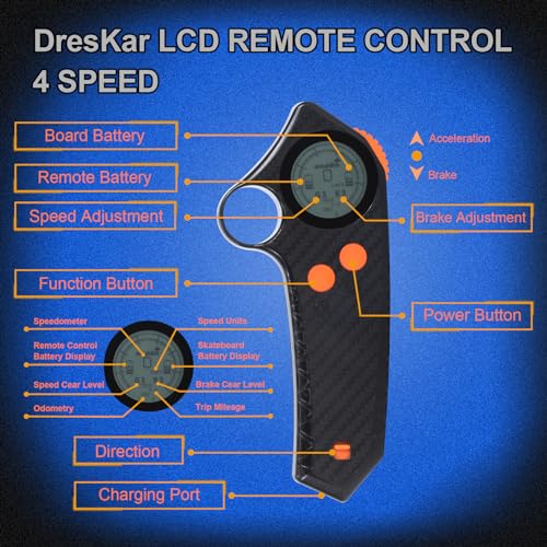 Smart Wireless Electric Skateboard Remote with LED Display