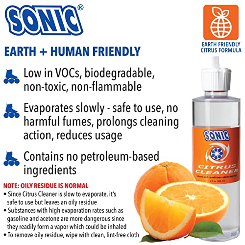 Sonic Citrus Cleaner for Skate Bearings - 8oz