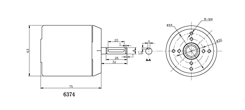 Flipsky 6374 190KV 3250W Electric Skateboard Motor