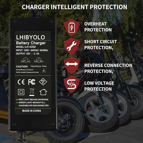 Universal 42V Electric Scooter Charger with 5 Plugs