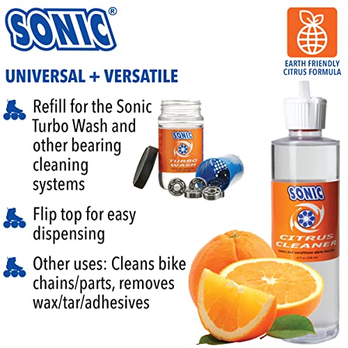 Sonic Citrus Cleaner for Skate Bearings - 8oz