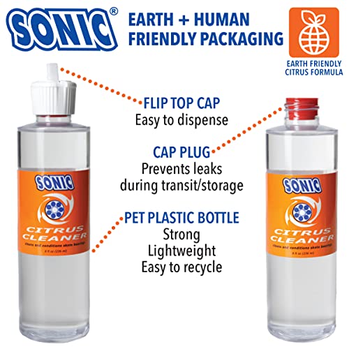 Sonic Citrus Cleaner for Skate Bearings - 8oz