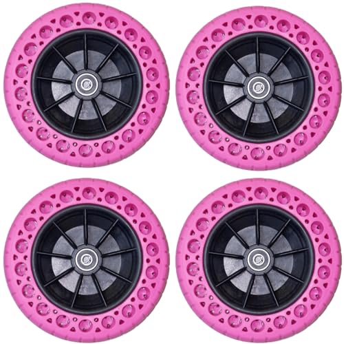 All-Terrain Electric Skateboard with Pink Wheels