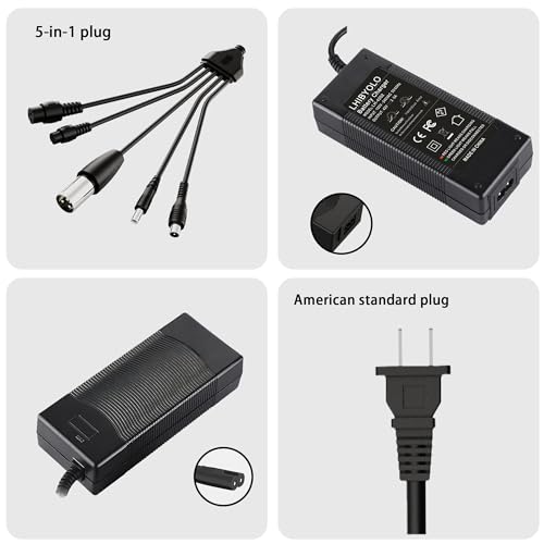 Universal 42V Electric Scooter Charger with 5 Plugs