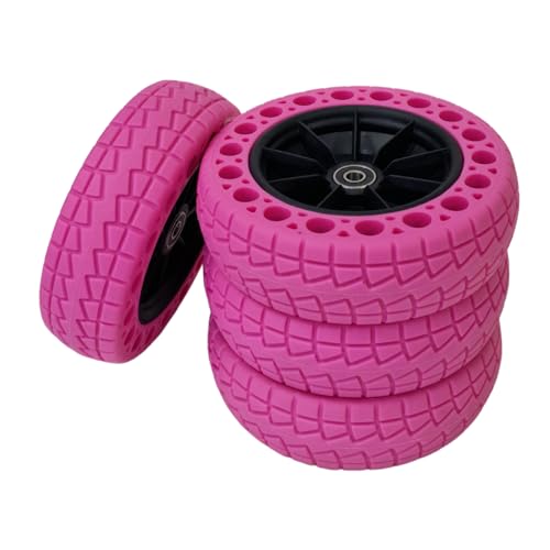 All-Terrain Electric Skateboard with Pink Wheels