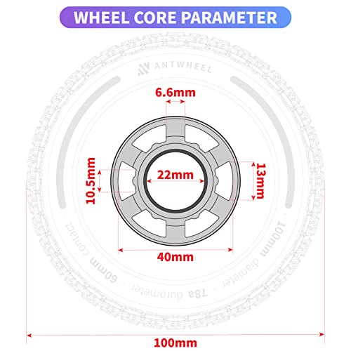 100mm All-Terrain Urethane Wheels for Electric Skateboards