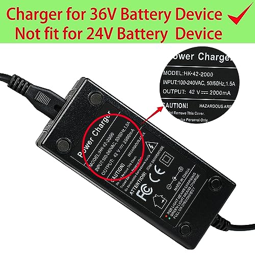 Jucuwe 42V 2A Electric Bike Power Adapter