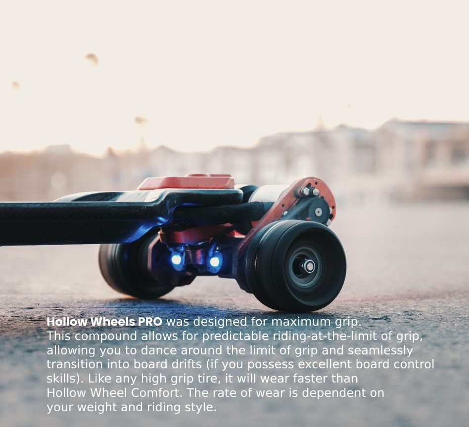 Max Grip Hollow Wheels for Electric Skateboards