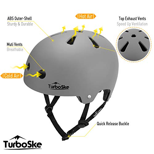 TurboSke Multi-Sport Helmet for Kids and Adults