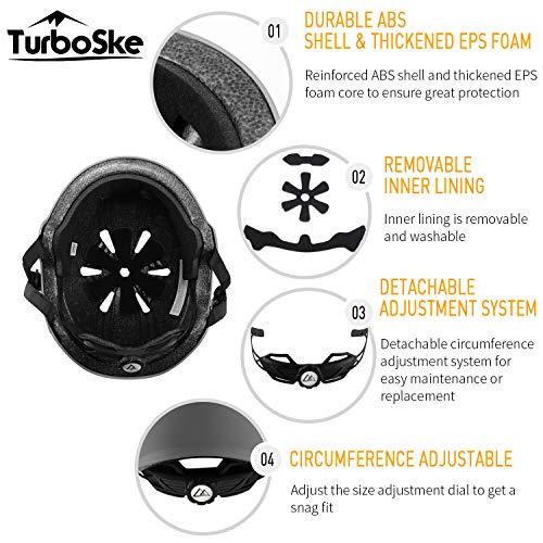 TurboSke Multi-Sport Helmet for Kids and Adults