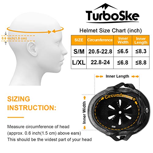 TurboSke Multi-Sport Helmet for Kids and Adults