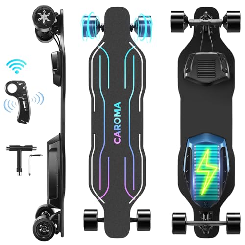 Caroma Glow-in-the-Dark Electric Skateboard, 1200W Motor