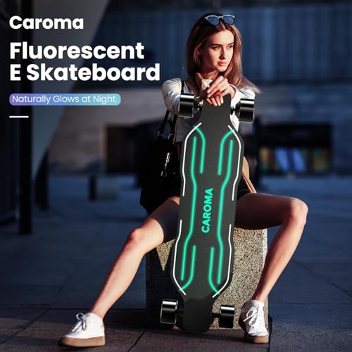 Caroma Glow-in-the-Dark Electric Skateboard, 1200W Motor
