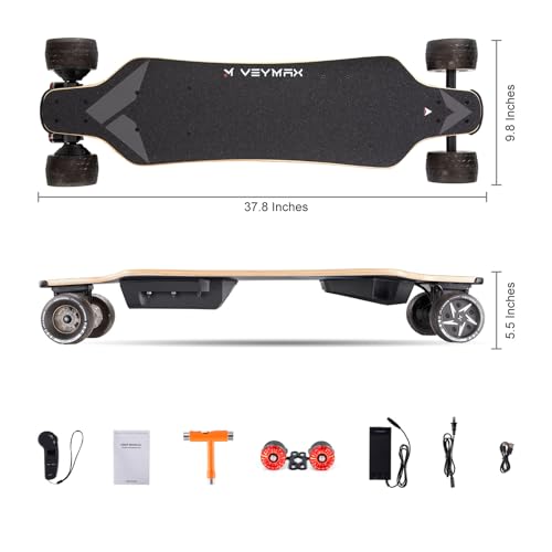 VeyMax Roadster X4 Electric Skateboard, 29 MPH Speed